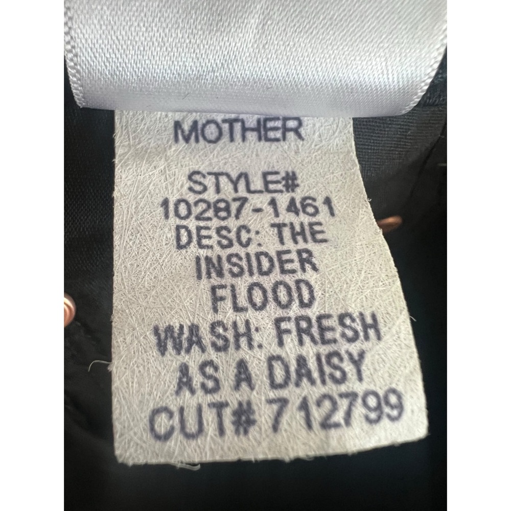 Mother The Insider Flood Flare Jeans in Fresh as a Daisy Floral Print Size 24 - Picture 9 of 11